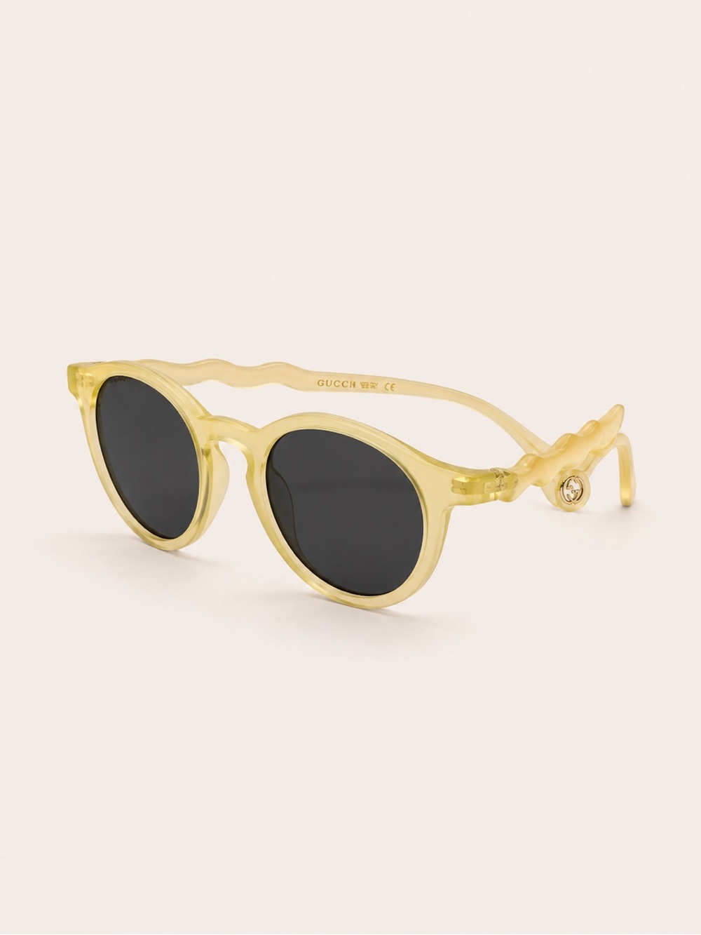 Designers Originals Yellow Wavy-Temple Sunglasses